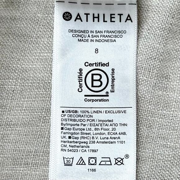 Athleta Velocity 100% Linen Cargo Pocket Skirt - Picture 10 of 11